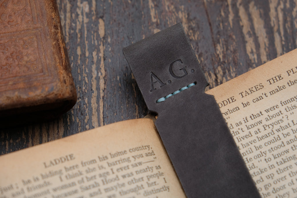 Personalized Leather Bookmark