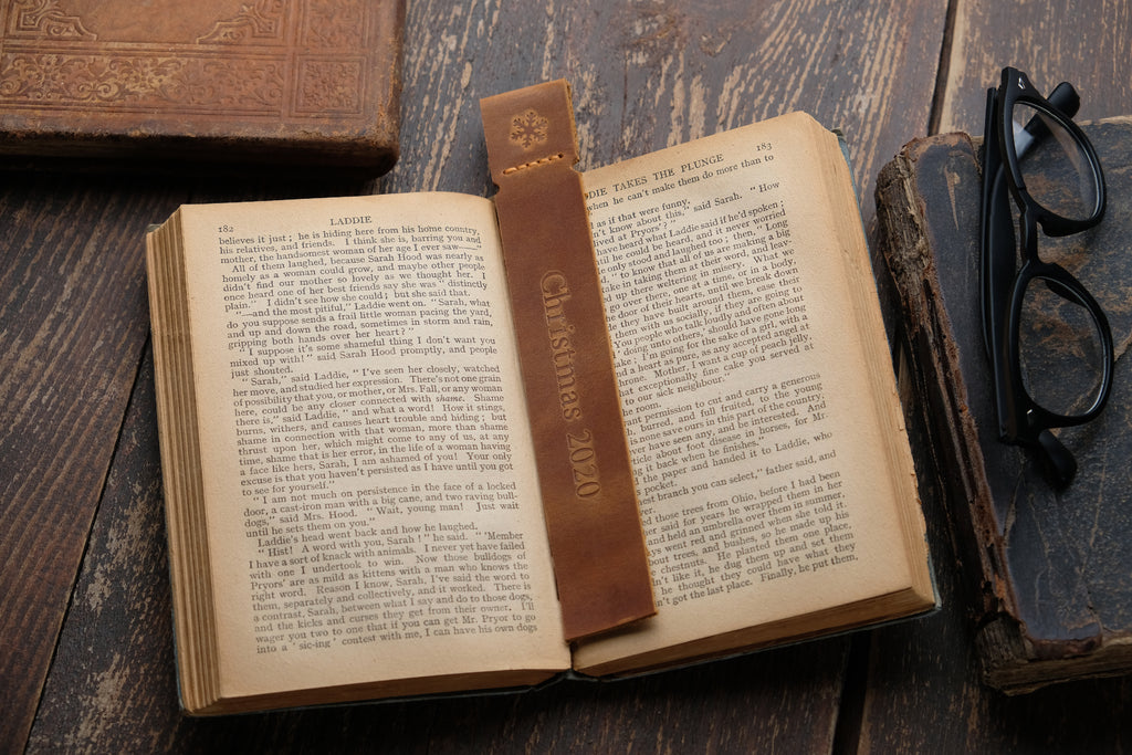 Personalized Leather Bookmark