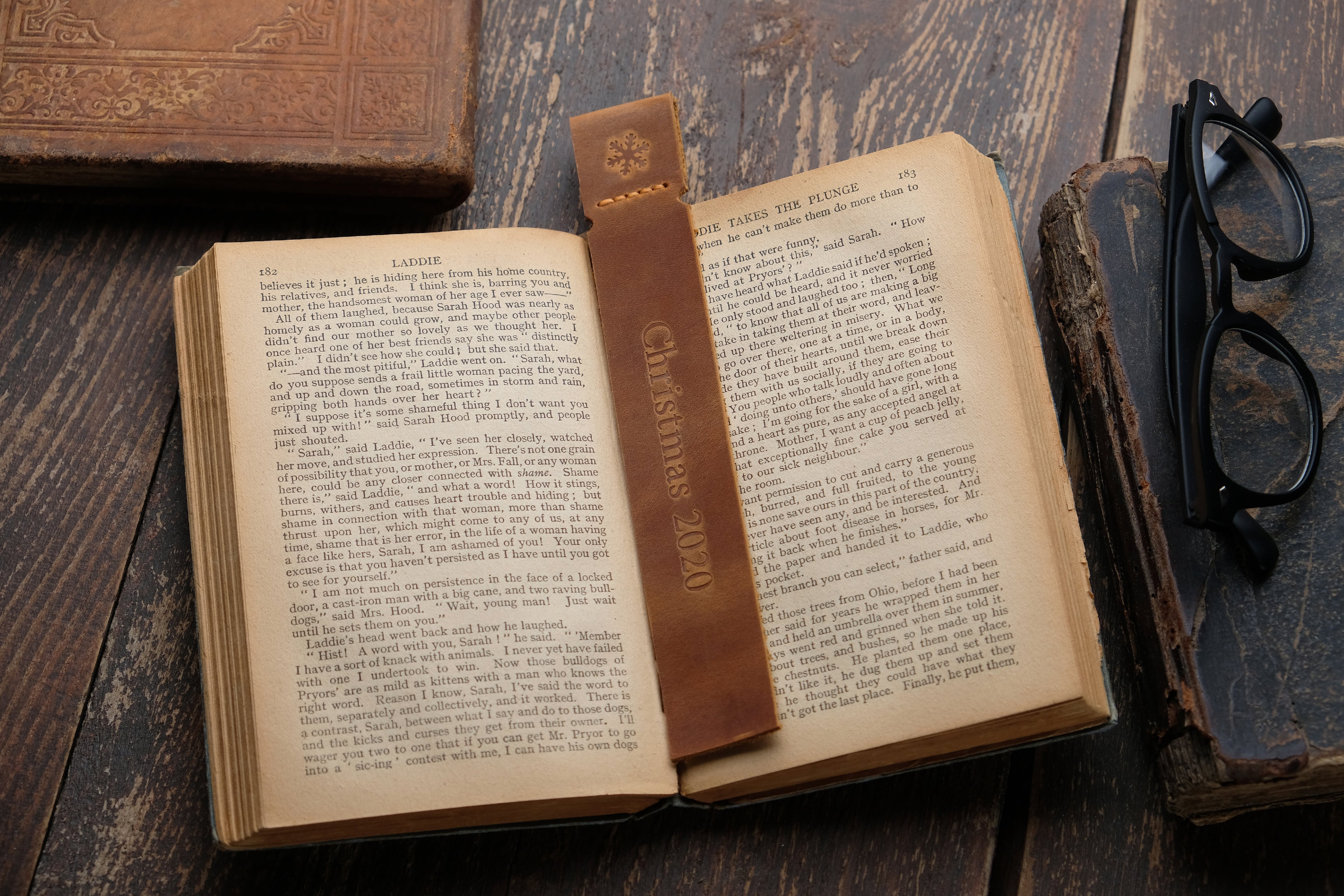 Personalized Leather Bookmark