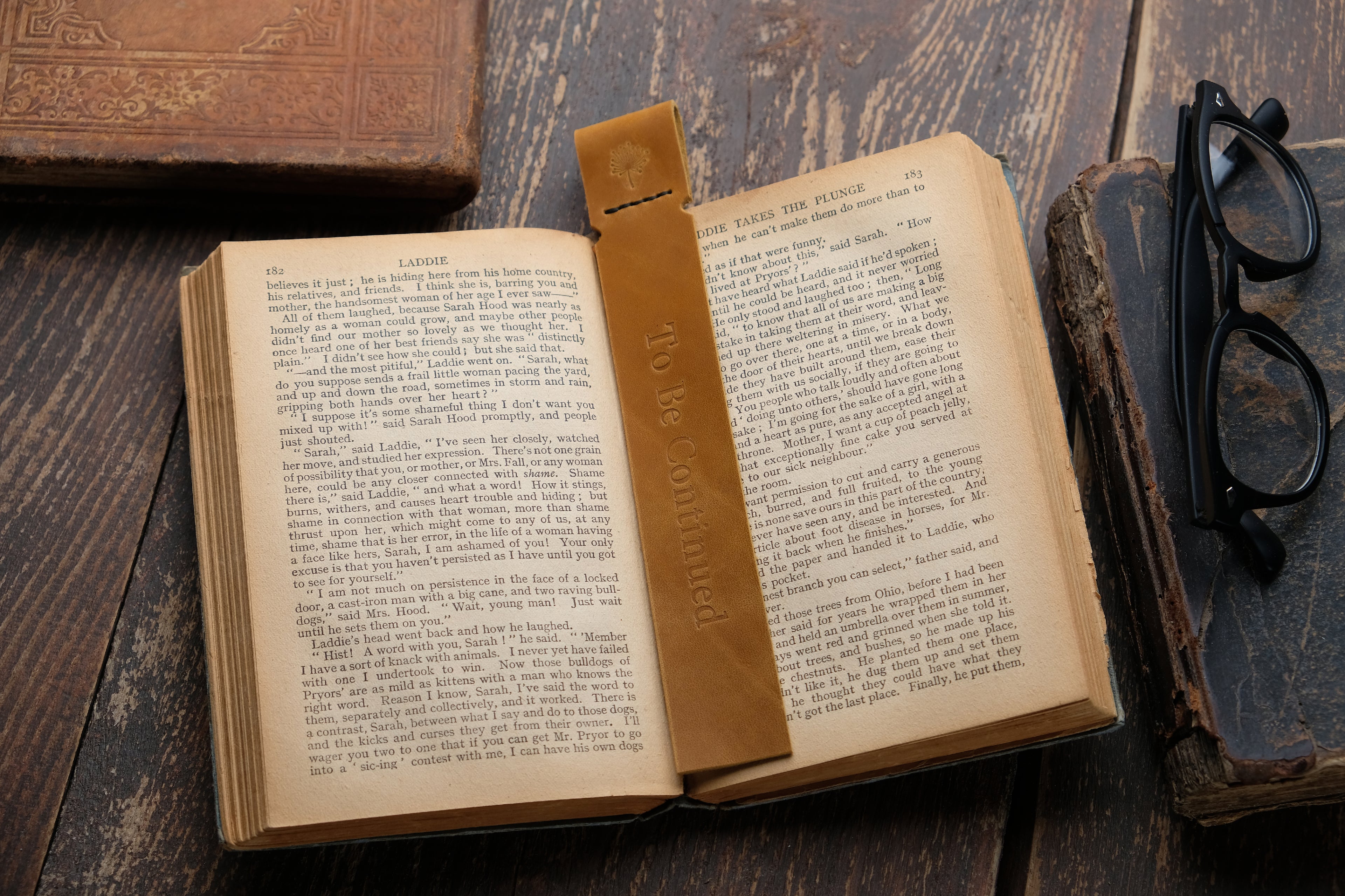 Personalized Leather Bookmark