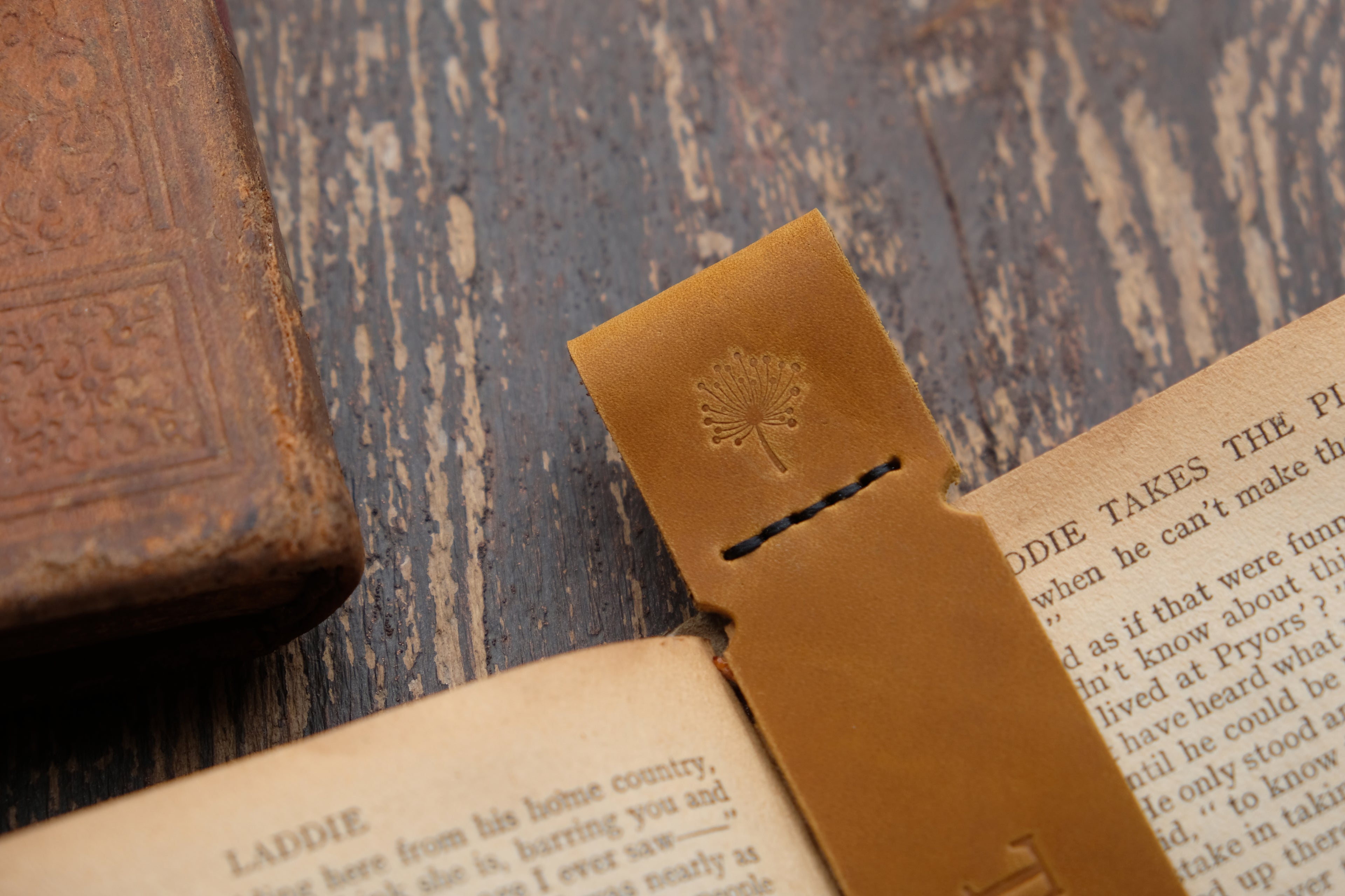 Personalized Leather Bookmark