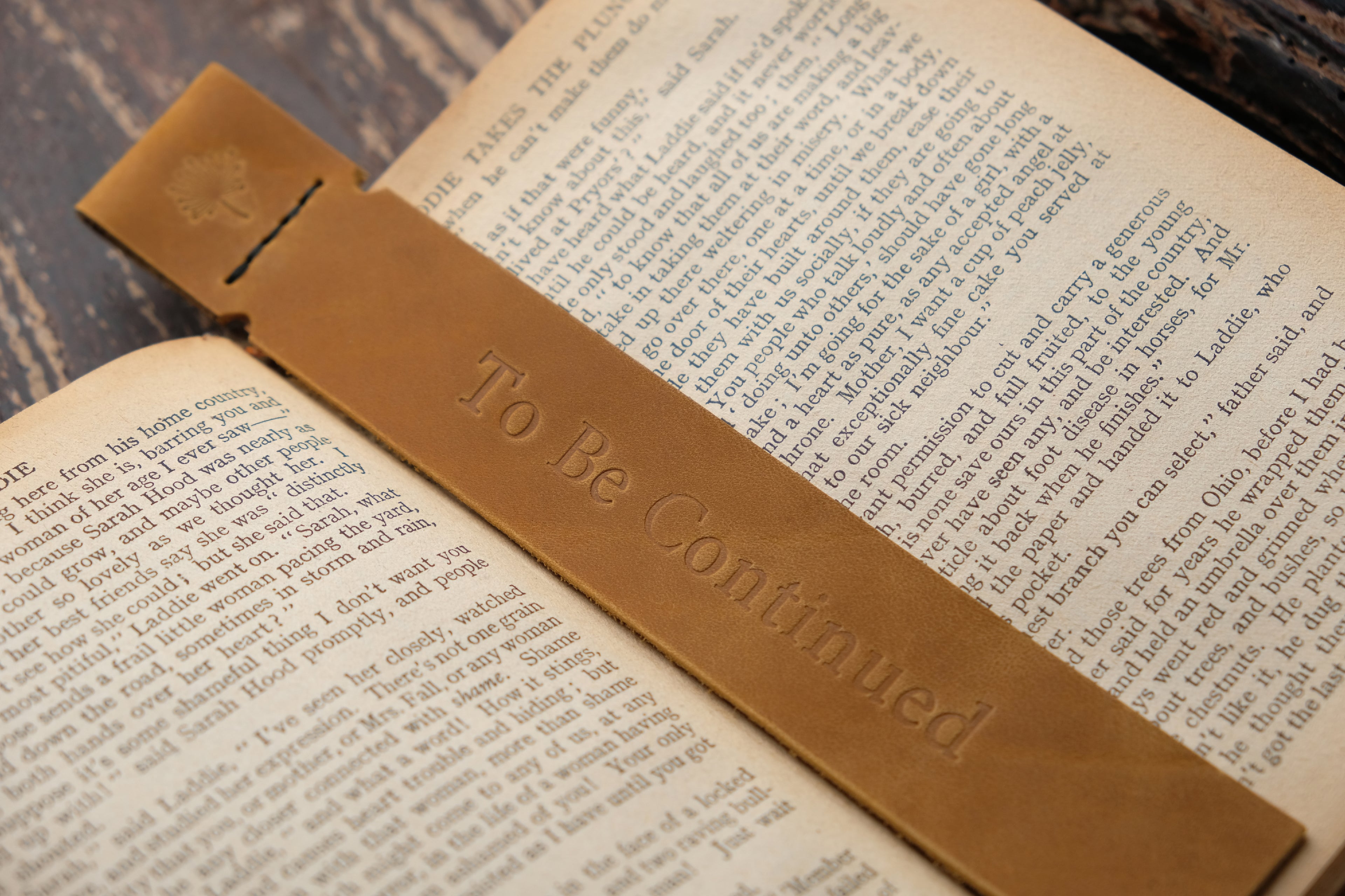 Personalized Leather Bookmark