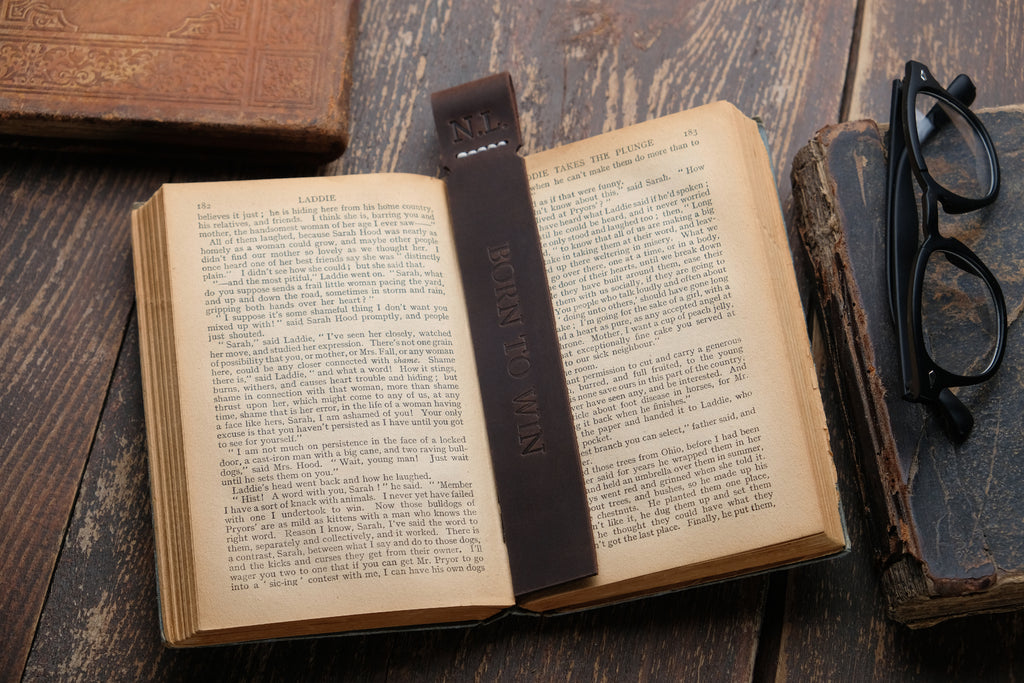 Personalized Leather Bookmark