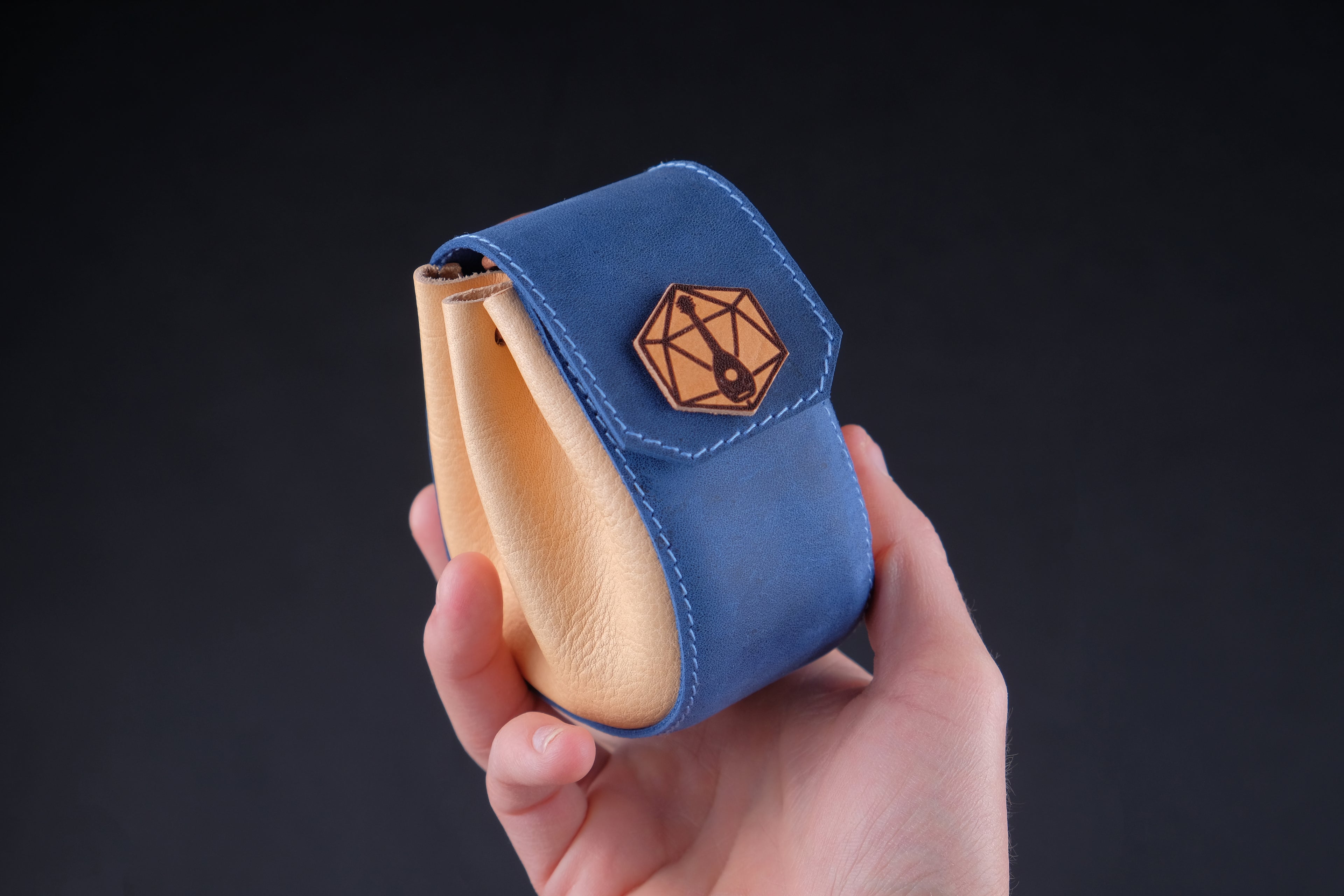 Custom Leather Dice Bag: Handmade D&D Dice Pouch