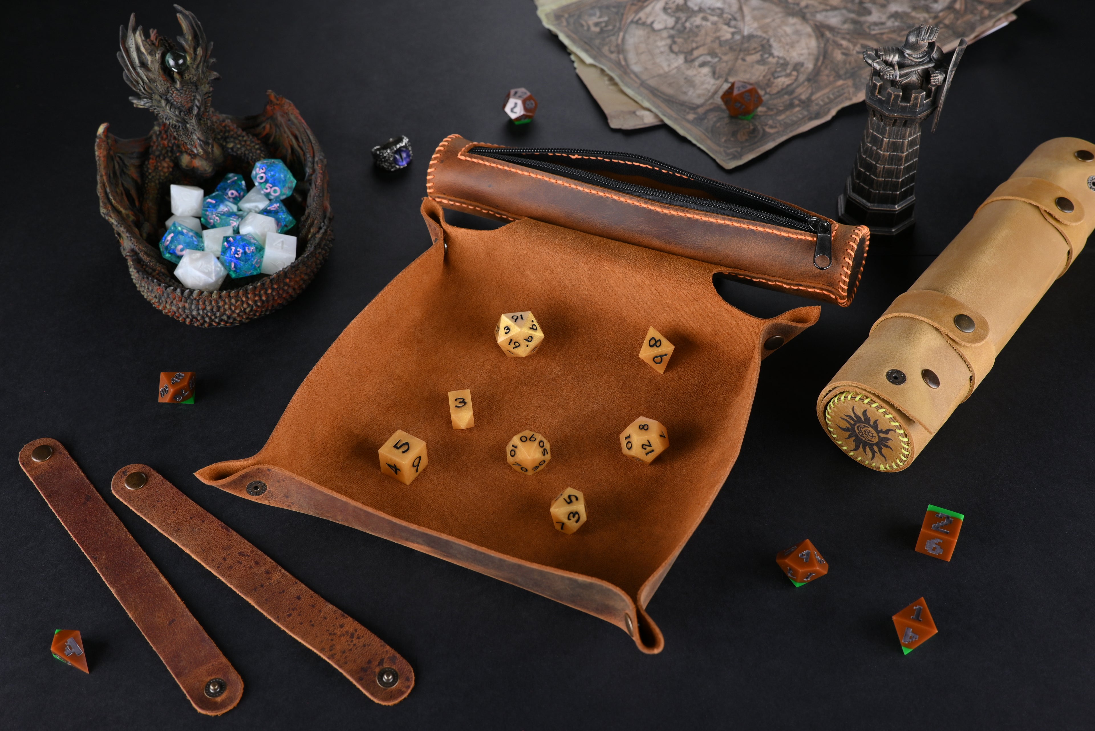 Nordic style dice tray and storage