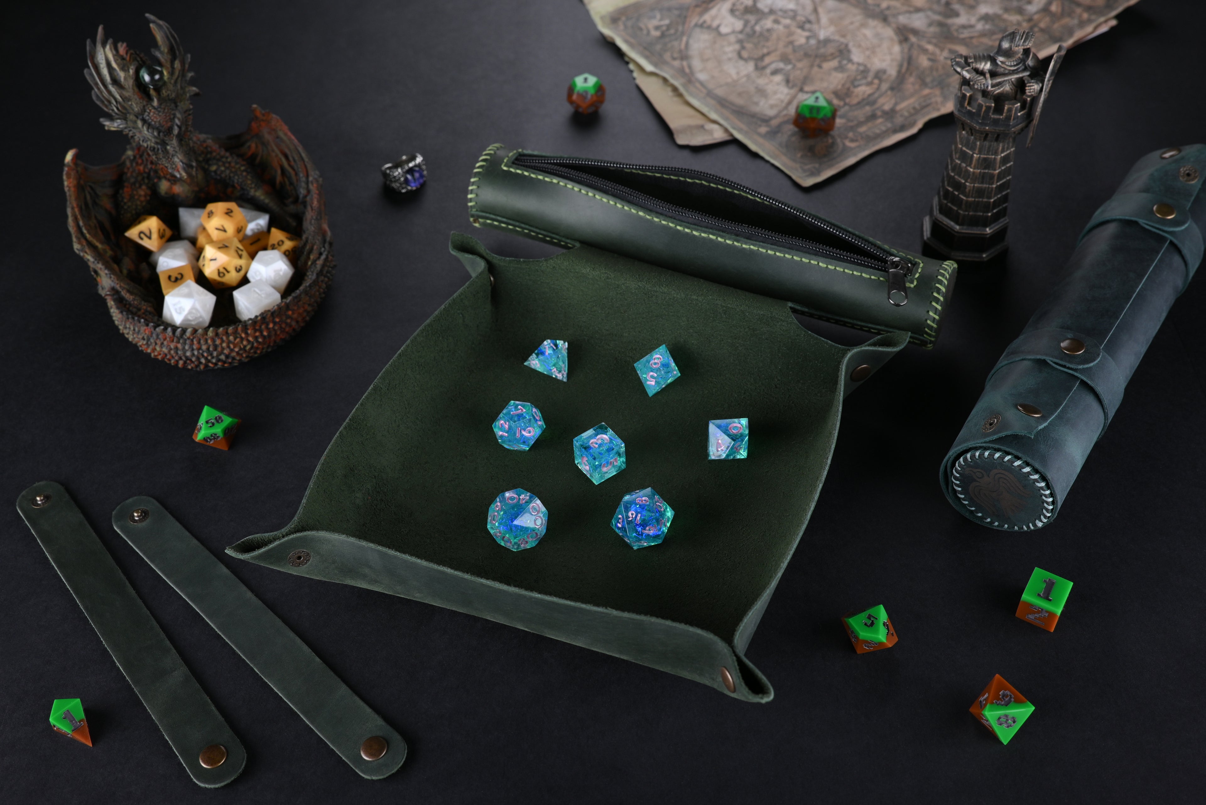 Nordic style dice tray and storage