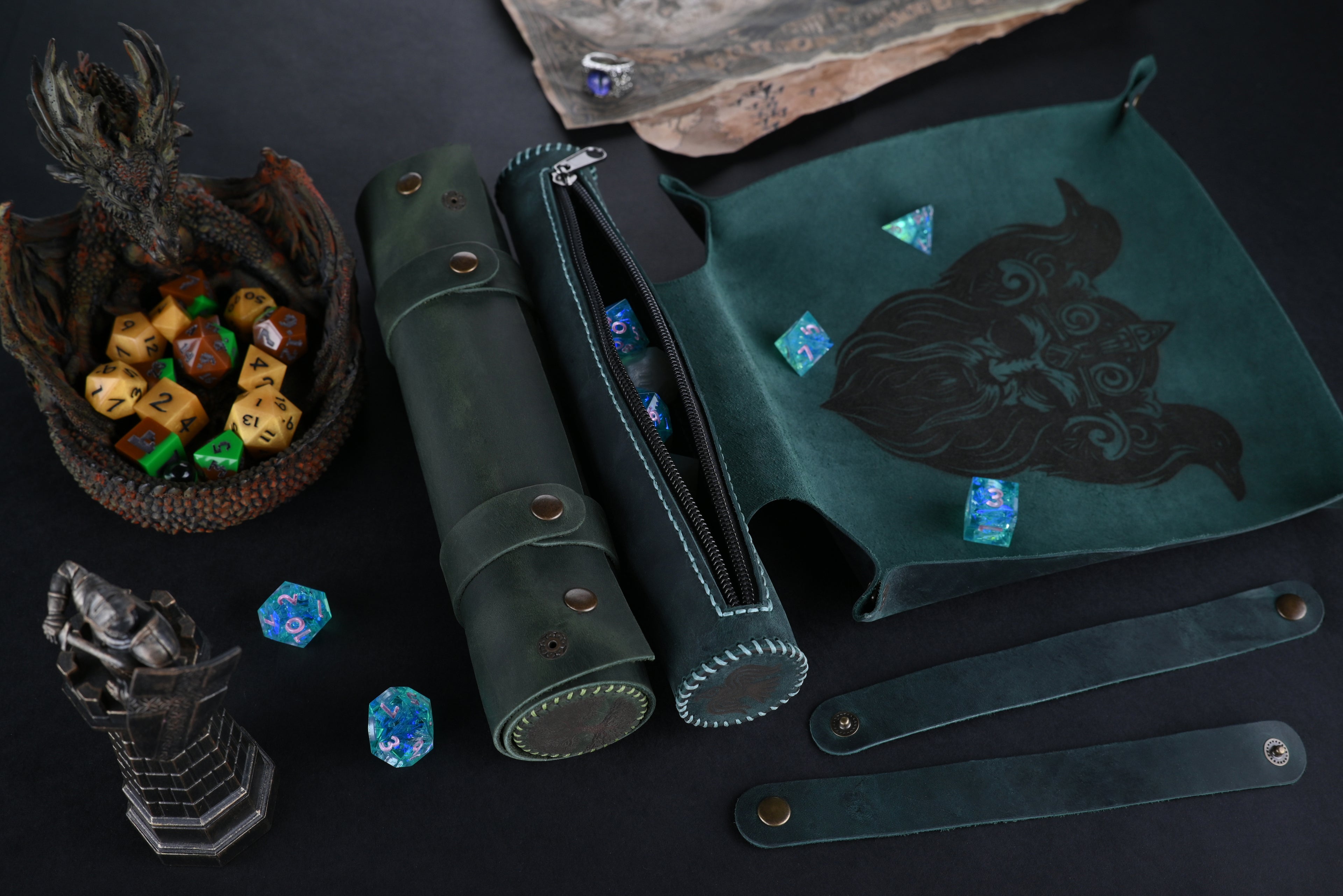 Nordic style dice tray and storage