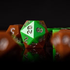 Grass Block Style DND Dice Set