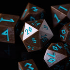 Nordic Style DnD Dice set, DnD Leather dice tray, Dice DnD Vault, Dice Box