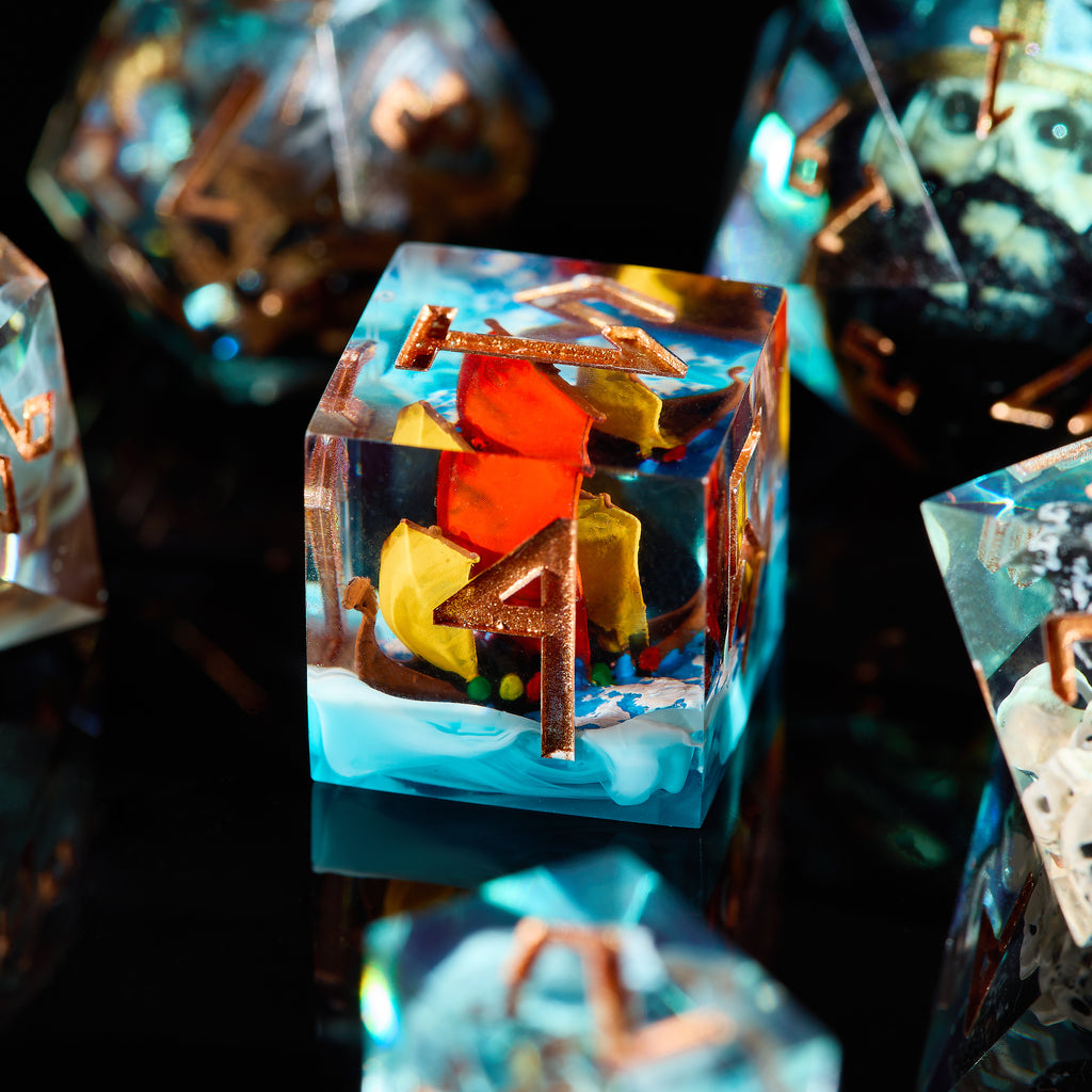 Viking DnD Dice Set: Norse Runes, Win-Lose D20
