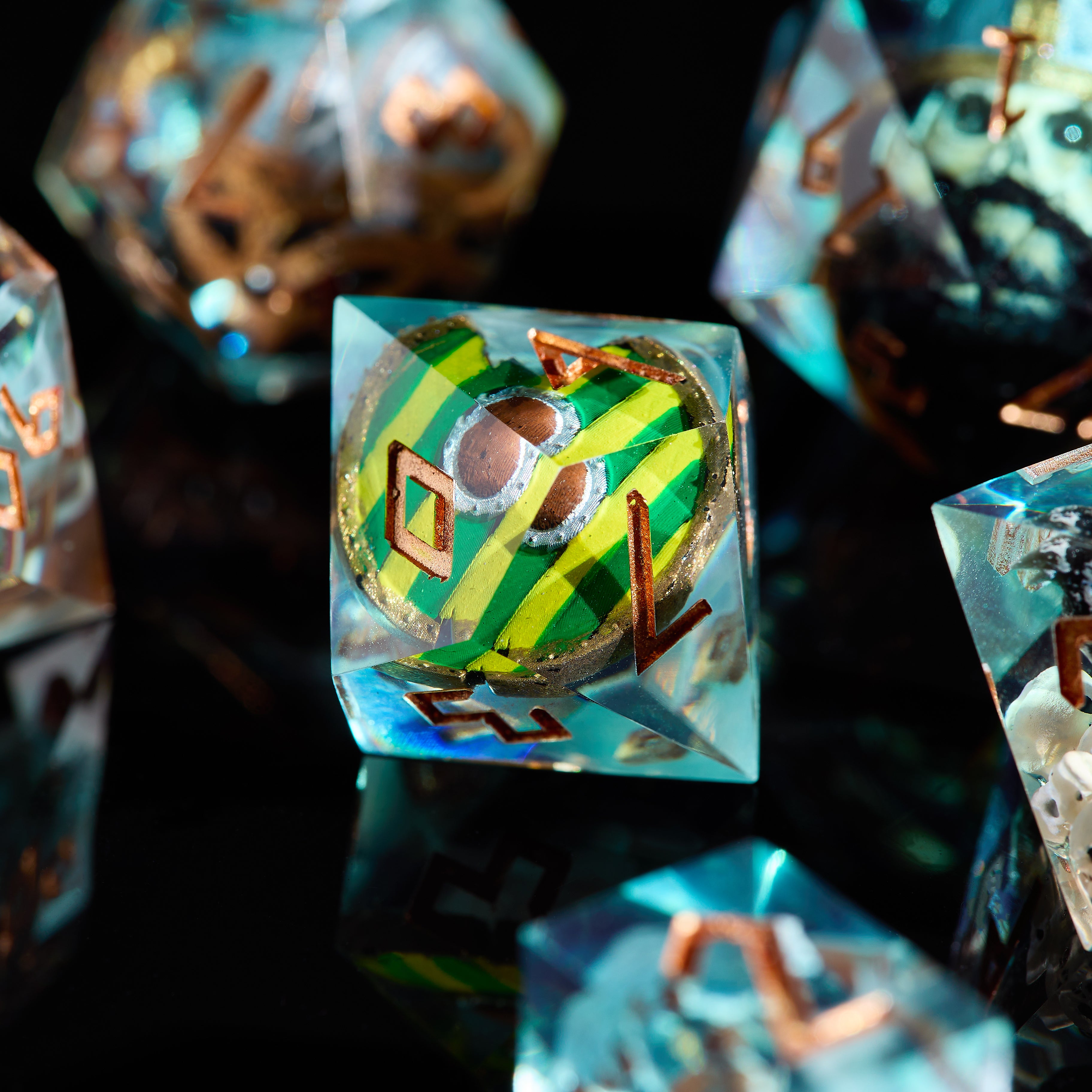 Viking DnD Dice Set: Norse Runes, Win-Lose D20