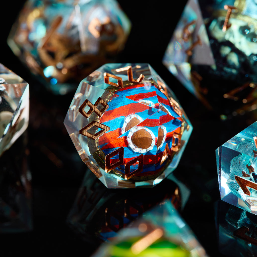 Viking DnD Dice Set: Norse Runes, Win-Lose D20