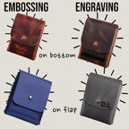 Personalized Leather Playing Card Case