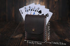 Personalized Leather Playing Card Case